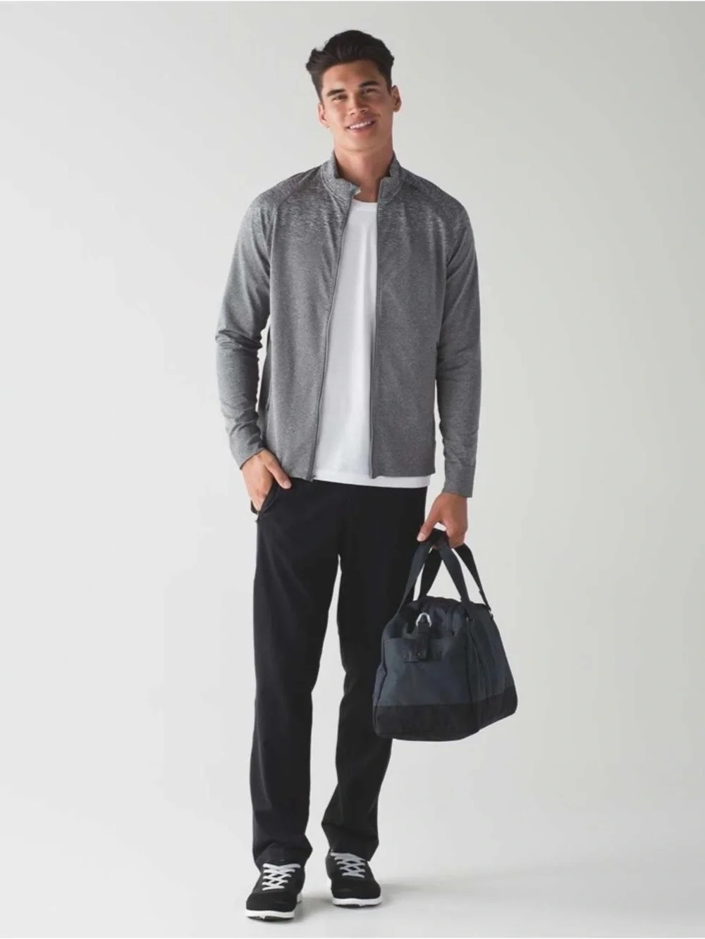 Lululemon Men’s Pulse Jacket, Heathered Black Gray, XL